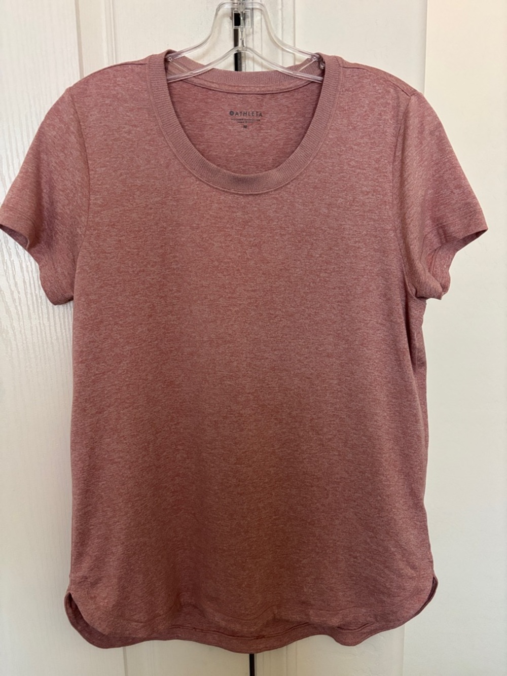 Athleta Rose-Mauve Short Sleeve Crew Tee